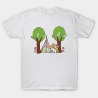 Camping mit Fuchs T-Shirt